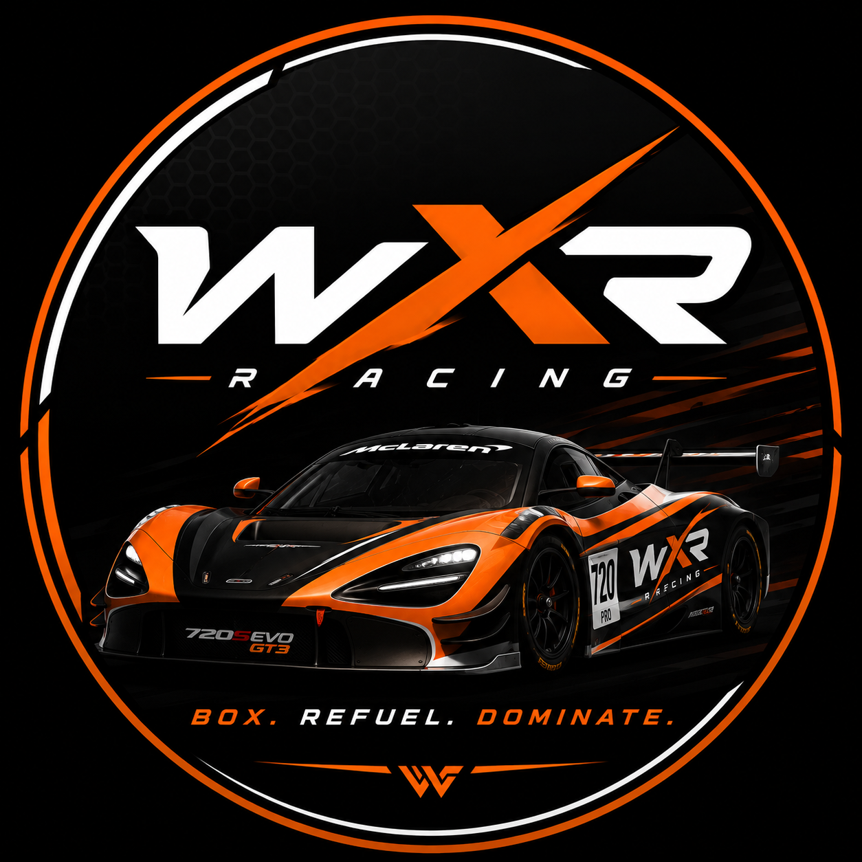WXR Racing McLaren emblem